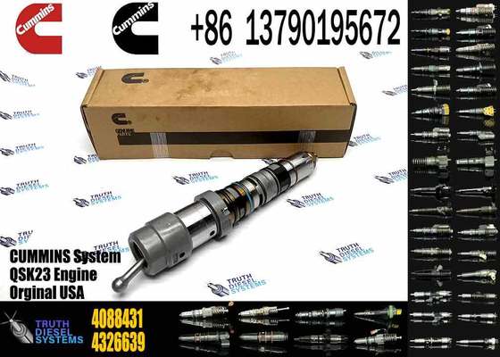 Diesel Fuel Injector 4088429 4088431 Common Rail Diesel Fuel Injector Compatible with Cummins QSK23 QSK60 Engine
