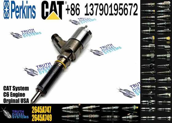 320D Diesel Common Rail Fuel Injectors 10R-7672 320-0680 for Caterpillar CAT C4.4 C6.6 Engine PERKINS 2645A747