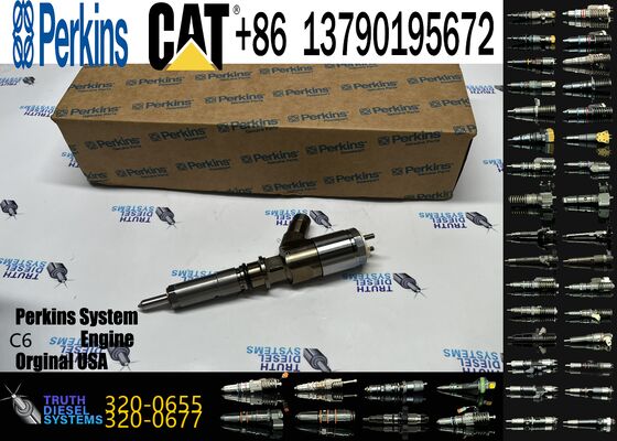 Original New Fuel Injector 320-0655 3200655 for Ccaterpillar C6.6 Diesel Engine Construction Machinery Equipment Parts