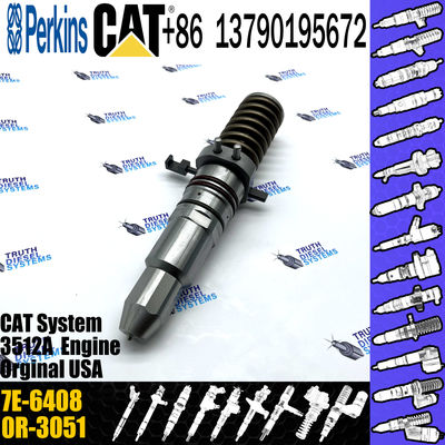 Fuel injector common rail parts injector 7E-6408 for CAT 3512A 3508 3512 3516