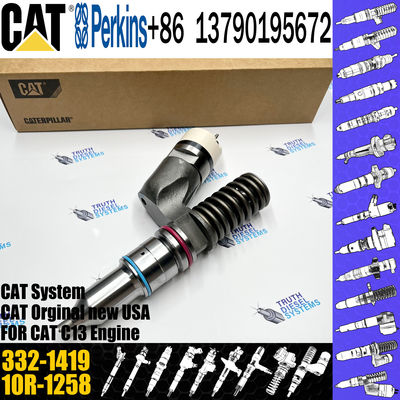 Excavator parts common rail injector 332-1419 10R-1258 317-5278 212-3465 for C13 diesel engines