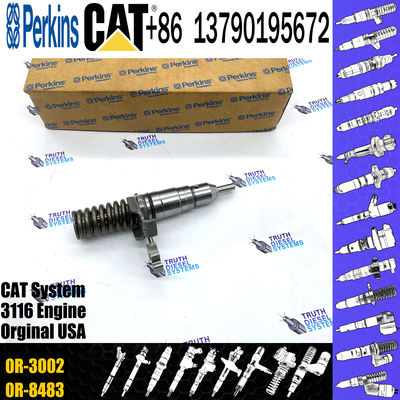 3116 Engine Diesel Fuel Injector 7E-8727 7E8727 0R-3002 For Caterpillar Excavator 205B 213B 214B 224B E110B E240B E240C