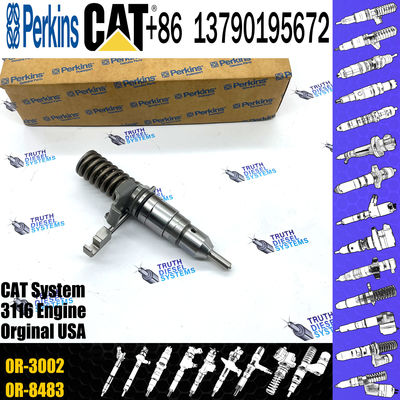 3116 Engine Diesel Fuel Injector 7E-8727 7E8727 0R-3002 For Caterpillar Excavator 205B 213B 214B 224B E110B E240B E240C
