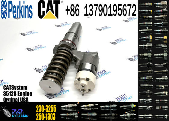 Construction Machinery Parts 10R-3255 10R3255 Common Rail Fuel Injector 20R-1265 20R1265 For CAT 3412 3412E Engine