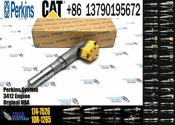 Fuel Injector 174-7526 For Caterpillar CAT Engine 3408E 3412 Truck AD45 AD40 AE40 69D 769D Tractor 651E