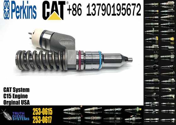 Original New Caterpillar Fuel Injector 618-0750 253-0615 6180750 2530615 Universal Genuine New Cat Injector for C15 C32 Engine