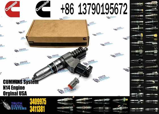 Common Rail Fuel Injector 3407776 3087807 3411385 341176 3409975 for Cummins QSN14 N14 Engine Excavator Parts