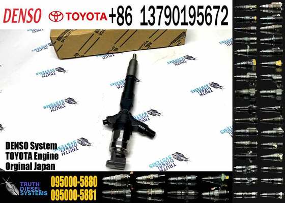 0950005880 Common Rail Injector 095000-5880 095000-5881 095000-5660 23670-30050 2367039096 23670-39095 for TOYOTA 2KD-FTV Engine