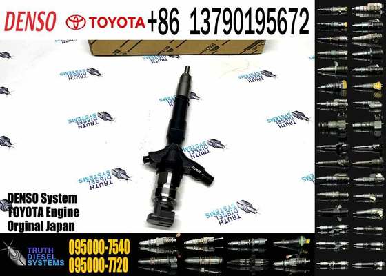 Common Rail Fuel Injector 095000-7540 23670-30280 2367030280 for Toyota Hilux 1KD-FTV Diesel Engine