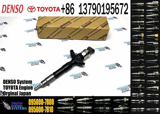 2KD-FTV Diesel Fuel Injector 23670-30310 9709500-780 095000-7800 for D-ENSO T-OYOTA HILUX 2.5L