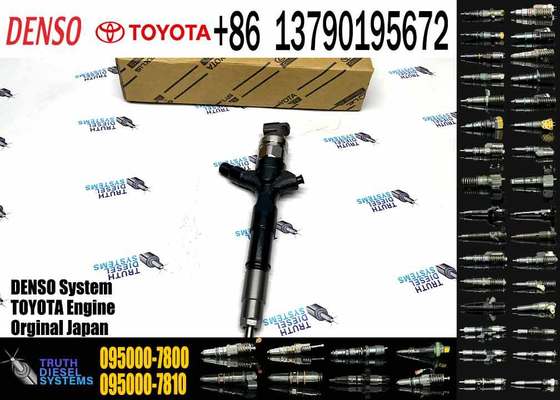 2KD-FTV Diesel Fuel Injector 23670-30310 9709500-780 095000-7800 for D-ENSO T-OYOTA HILUX 2.5L