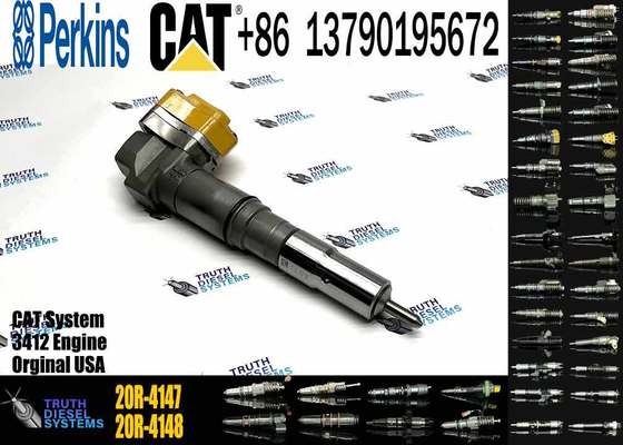 Fuel injector 20R-4147 For Caterpillar CAT 3412 Engine 637E 631E 637G 631G Wheel Tractor AE40 AD45 AE40 II AD40