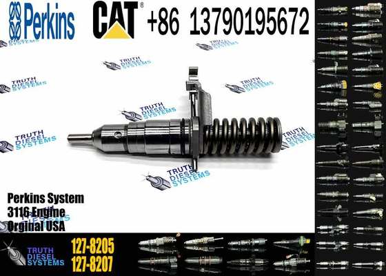 Diesel Engine 3114 3116 Excavator Parts Fuel Injector Nozzle 127-8205 Construction Machinery Components