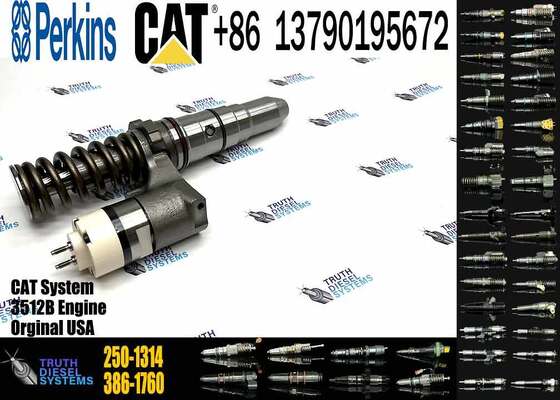 Diesel Fuel Injector 250-1314 2501314 10R-1290 10R1290 Injection Valves for Caterpillar 3508B 3512B 3516B