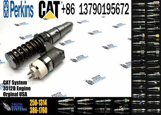 Diesel Fuel Injector 250-1314 2501314 10R-1290 10R1290 Injection Valves for Caterpillar 3508B 3512B 3516B
