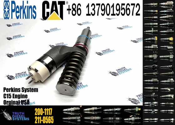 Excavator Accessories for CAT C11 C13 C15 Fuel Injector 191-3003 1913003 200-1117 2001117 for Construction Machinery