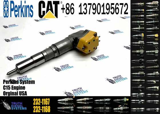 Diesel Fuel Injector 153-5938 232-1168 156-3895 204-2467 232-1167 173-4059 for Cater-pillar CAT Engine 3412E 3412 Tractor
