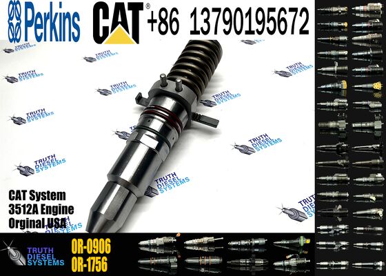 New Diesel Engine Injector for C-aterpillar C3512A Common Rail 0R-1759 7E-9983 9Y-4544 0R-3883 0R-0906 7C-4173 6I-3075 7C-9578