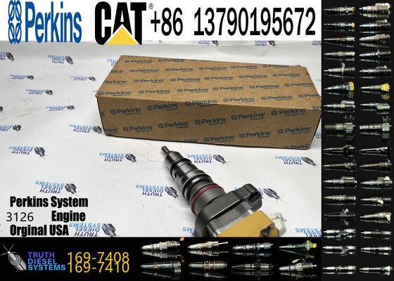 Excavator Parts Suppliers Excavator Diesel Engine Fuel Injectors 222-5965 1719710 169-7408 for Cat 3126B Engine