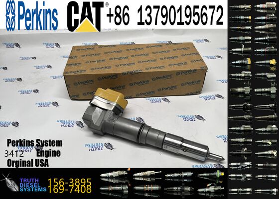 1563895 1697408 Engine Parts Fuel Injector 156-3895 169-7408 171-9704 for 3412 1719704 Engine