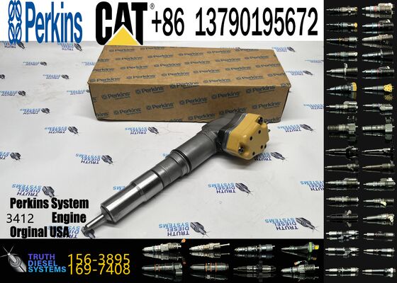 1563895 1697408 Engine Parts Fuel Injector 156-3895 169-7408 171-9704 for 3412 1719704 Engine