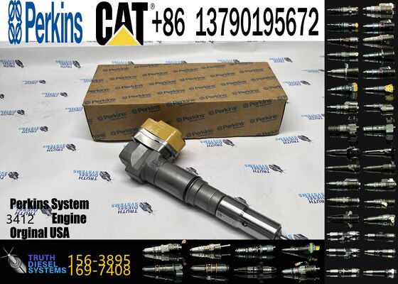1563895 1697408 Engine Parts Fuel Injector 156-3895 169-7408 171-9704 for 3412 1719704 Engine