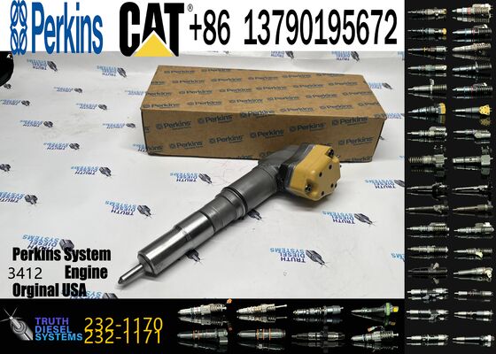 High Quality Stainless Steel Diesel Injector Assembly for Engine 3412E Model Numbers 198-6877 204-2467 232-1170 232-1175