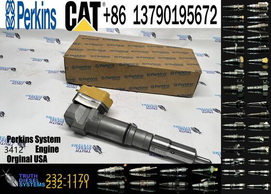 High Quality Stainless Steel Diesel Injector Assembly for Engine 3412E Model Numbers 198-6877 204-2467 232-1170 232-1175