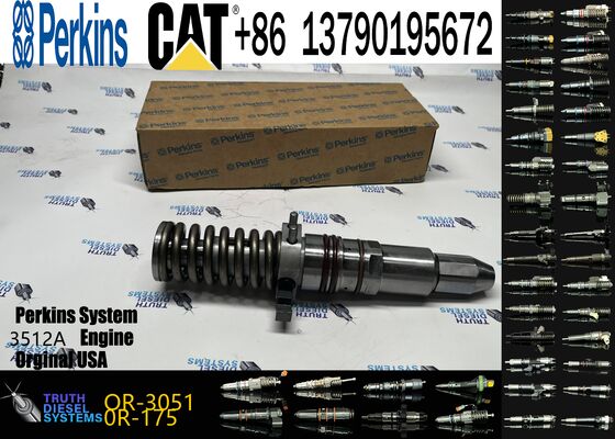 Construction Machinery Parts 4P-9077 OR-3051 Common Rail Fuel Injector 7E3383 for Ccaterpillar 3508 3512 3516 Excavator Engine