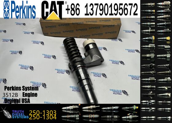 Machinery Engine Parts Fuel Injector 250-1303 10R-1276 Common Rail Injector for Ccaterpillar CAT Engine 3516B 3516 Loader 994D
