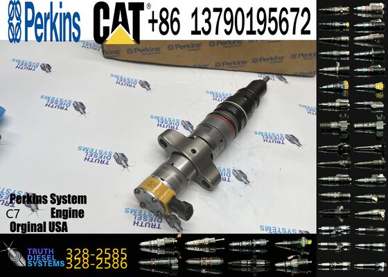 Original Excavator Common Rail Injector 328-2585 3282585 Fuel Injector for C7 Engine 325D Construction Machinery Engine Parts