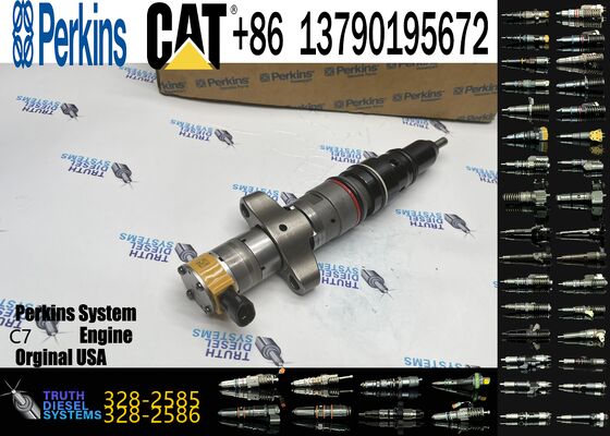 Original Excavator Common Rail Injector 328-2585 3282585 Fuel Injector for C7 Engine 325D Construction Machinery Engine Parts