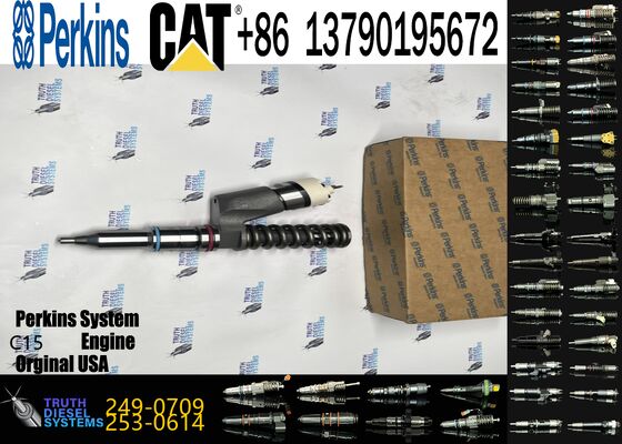 Genuine for Ccaterpillar Fuel Injector 249-0709 2490709 New Engine Part CAT C15 Diesel Engine Construction Machinery Equipment